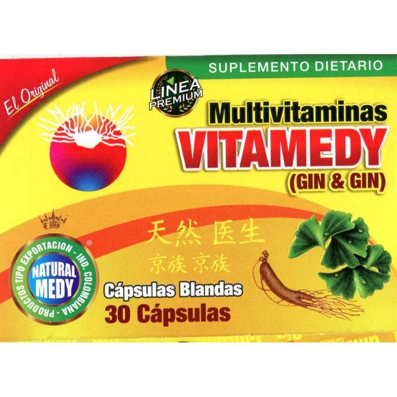 Vitaminas  VITAMEDY con extracto de Ginseng 
