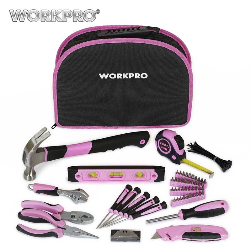WORKPRO - Rosado - Set Home Tool Kits