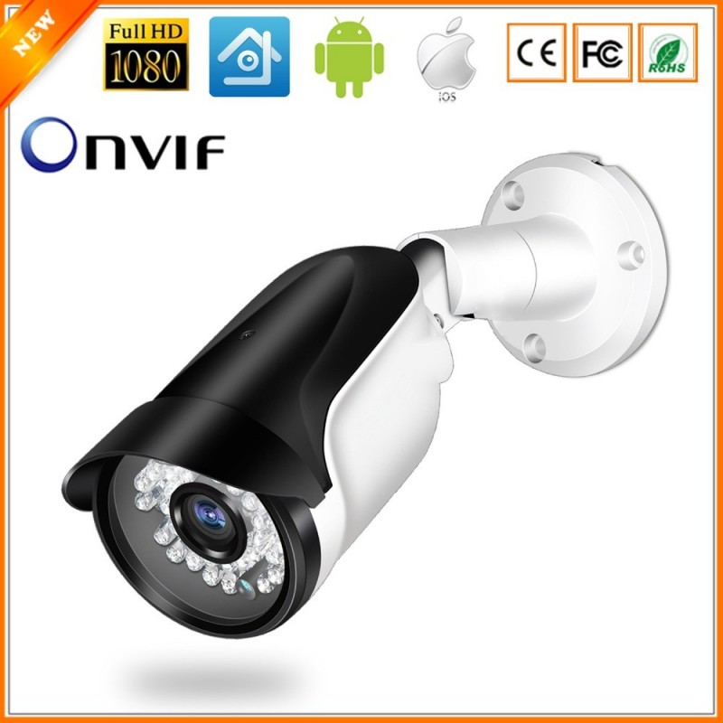 ONVIF - Cámara de Seguridad IP de 1080P 2MP - IR LED Visión nocturna - CCTV