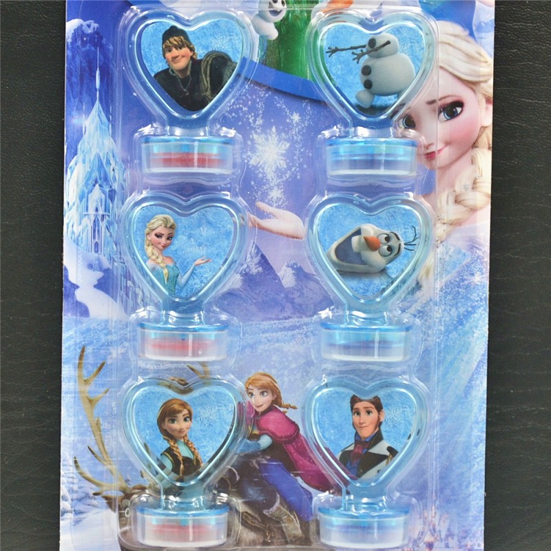 6 unids/set - sello Anna y Elsa - Disney Frozen