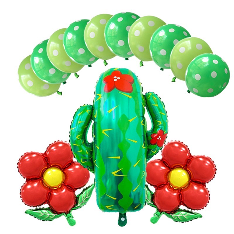 13 unids o 4 unids - Decoración de Cactus  - Feliz cumpleaños