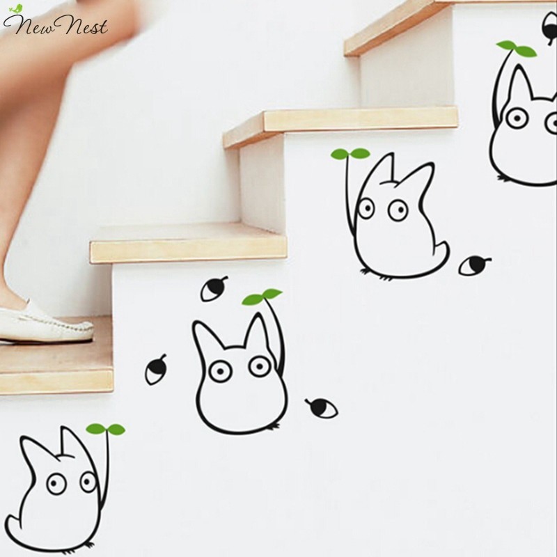 Nuevo nido-Totoro vinilo etiquetas de la pared